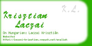 krisztian laczai business card